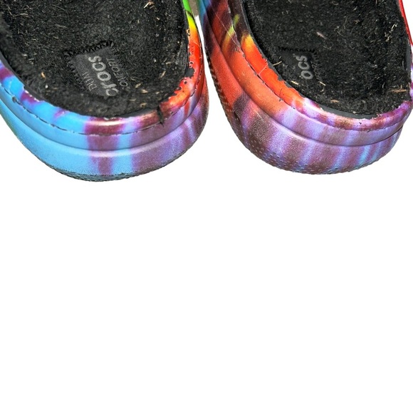 Crocs Dual Comfort Fleece Lined Tye Tie Dye Clogs Men's 11 - Picture 6 of 8